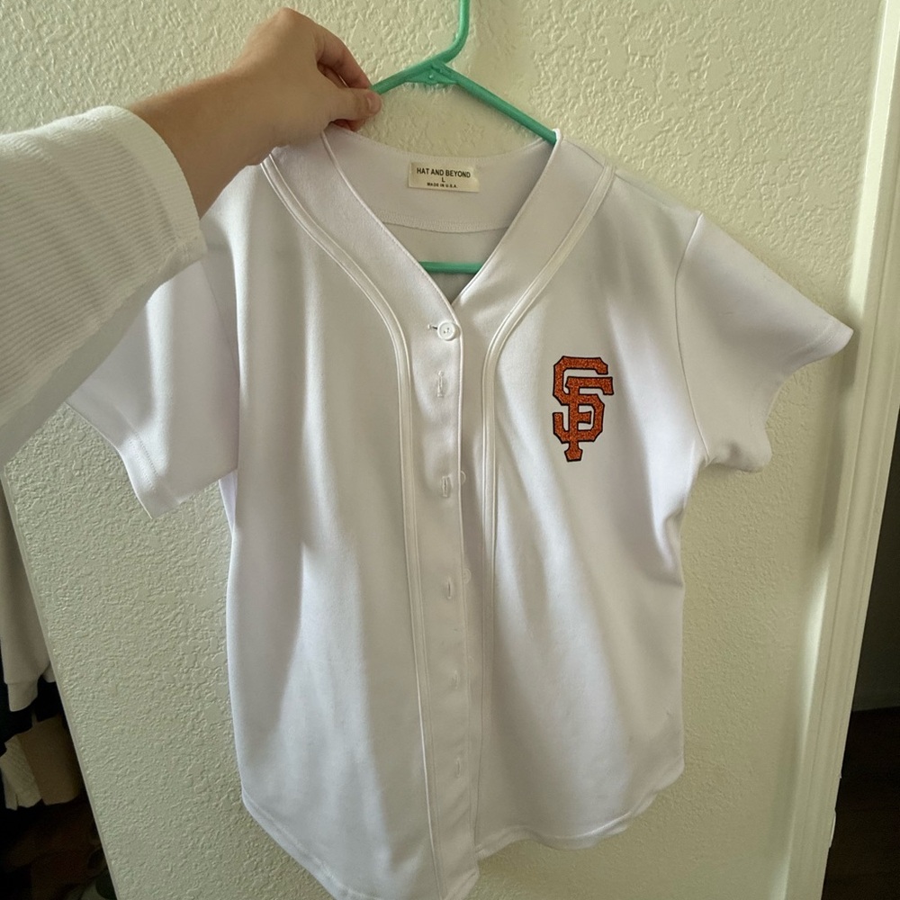 White Baseball Shirt